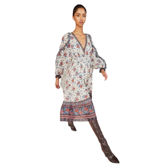 Ulla Johnson Silk Romilly Dress Pristine NWT Size 6 $795 - Picture 2 of 9